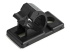 StarTech.com 100 Adhesive Cable Management Clips Black, Network/Ethernet/Office Desk/Computer Cord Organizer, Sticky Cable/Wire Holders, Nylon Self Adhesive Clamp UL/94V-2 Fire Rated - Right-angle