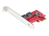 StarTech.com SATA PCIe Card, 2 Port PCIe SATA Expansion card, 6Gbps SATA Card, Full/Low Profile, PCI Express to SATA Adapter, ASM1061 Non-Raid SATA Controller Card - Left-angle