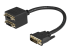 StarTech.com 1 ft DVI-D to 2x DVI-D Digital Video Splitter Cable - Right-angle