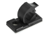 StarTech.com 100 Adhesive Cable Management Clips Black, Network/Ethernet/Office Desk/Computer Cord Organizer, Sticky Cable/Wire Holders, Nylon Self Adhesive Clamp UL/94V-2 Fire Rated - Back