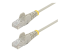 StarTech.com 2m Slim LSZH CAT6 Ethernet Cable, 10 Gigabit Snagless RJ45 100W PoE Patch Cord, CAT 6 10GbE UTP Network Cable w/Strain Relief, Grey, Fluke Tested/ETL, Low Smoke Zero Halogen - Right-angle