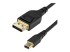 StarTech.com 6ft (2m) VESA Certified Mini DisplayPort to DisplayPort 1.4 Cable, 8K 60Hz HBR3 HDR, Super UHD mDP to DP 1.4 Cord, Slim (34 AWG) Ultra HD 4K 120Hz, Monitor/Video Cable - Right-angle