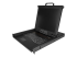 StarTech.com Rackmount KVM Console, Single Port VGA KVM with 17" LCD Monitor for Server Rack, Fully Featured Universal 1U LCD KVM Drawer with Cables & Hardware, USB Support, 50,000 MTBF - Right-angle