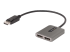 StarTech.com 2-Port DisplayPort MST Hub, Dual 4K 60Hz, DP to 2x DisplayPort Monitor Adapter, DP 1.4 Multi-Monitor Video Adapter w/ 1ft Built-in Cable, USB Powered, Windows Only - Right-angle