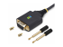 StarTech.com 1ft/30cm USB to Null Modem Serial Adapter Cable, FTDI, RS232 - Right-angle