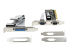StarTech.com PCI Serial Parallel Combo Card with Dual Serial RS232 Ports (DB9) & 1x Parallel LPT Port (DB25), PCI Combo Adapter Card, PCI Expansion Card Controller, PCI to Printer Card - Front