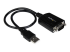 StarTech.com 1 ft USB to RS232 Serial DB9 Adapter Cable with COM Retention - Right-angle