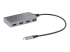 StarTech.com 4-Port USB-C Hub, USB 3.0 5Gbps, Bus Powered, USB Type-C to 4x USB-A Hub with Optional Auxiliary Power Input, Portable Desktop/Laptop USB Hub with 1ft (30cm) Attached Cable - Left-angle