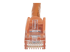 StarTech.com 75ft CAT6 Ethernet Cable, 10 Gigabit Snagless RJ45 650MHz 100W PoE Patch Cord, CAT 6 10GbE UTP Network Cable w/Strain Relief, Orange, Fluke Tested/Wiring is UL Certified/TIA - Close up