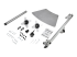 StarTech.com Dual Monitor Stand, Ergonomic Free Standing Dual Monitor Desktop Stand for two 24" VESA Mount Displays, Synchronized Height Adjustable, Double Monitor Pole Mount, Silver - Multi-angle