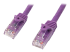 StarTech.com 2m CAT6 Ethernet Cable, 10 Gigabit Snagless RJ45 650MHz 100W PoE Patch Cord, CAT 6 10GbE UTP Network Cable w/Strain Relief, Purple, Fluke Tested/Wiring is UL Certified/TIA - Right-angle