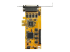 StarTech.com 8-Port PCI Express RS232 Serial Adapter Card, PCIe RS232 Serial Card, 16C1050 UART, Low Profile Serial DB9 Controller/Expansion Card, 15kV ESD Protection, Windows/Linux - Top