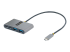 StarTech.com 4-Port USB-C Hub with 100W Power Delivery Pass-Through Charging, 2x USB-A + 2x USB-C, 5Gbps, USBC Hub w/ 1ft (30cm) Long Cable, Portable Laptop USB Type-C to USB-A/C Hub - Right-angle
