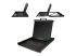 StarTech.com Rackmount KVM Console, Single Port VGA KVM with 19" LCD Monitor for Server Rack, Fully Featured Universal 1U LCD KVM Drawer with Cables & Hardware, USB Support, 50,000 MTBF - Multi-angle