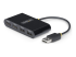 StarTech.com 4-Port USB 2.0 Hub, USB Bus Powered, Small Travel Mini USB Hub, USB 2.0 Splitter, Multi-Port Portable USB Hub, 480Mbps, Overcurrent Protection (OCP) - Left-angle