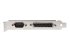 StarTech.com PCIe Card with Serial and Parallel Port, PCI Express Combo Adapter Card with 1x DB25 Parallel Port & 1x RS232 DB9 Serial Port, Expansion/Controller Card, PCIe Printer Card - Left side