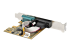 StarTech.com 2-Port PCI Express Serial Card, Dual Port PCIe to RS232 (DB9) Serial Interface Card, 16C1050 UART, Standard or Low Profile Brackets, COM Retention, For Windows & Linux - Back