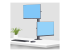 StarTech.com Desk Mount For 2x Vertically Stacked Monitors, Dual 49", TAA - Right-angle