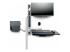 StarTech.com Wall Mount Workstation, VESA Mount For 32" Monitors (22lb/10kg), Fully Articulating Arms For Single Monitor Mount & Keyboard Tray, Includes Desktop Computer/PC Bracket - Close up
