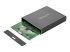StarTech.com Dual-Slot Hard Drive Enclosure for M.2 SATA SSDs - Left-angle