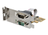 StarTech.com 2-Port PCI Express Serial Card, Dual Port PCIe to RS232 (DB9) Serial Interface Card, 16C1050 UART, Standard or Low Profile Brackets, COM Retention, For Windows & Linux - Right-angle
