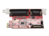 StarTech.com PCIe Card with Serial and Parallel Port, PCI Express Combo Adapter Card with 1x DB25 Parallel Port & 1x RS232 DB9 Serial Port, Expansion/Controller Card, PCIe Printer Card - Back