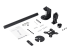 StarTech.com Single Monitor Desk Mount, Single Screen Heavy Duty Pole Mount for up to 8kg VESA Compatible Displays, Ergonomic Height Adjustable Monitor Arm Mount, Desk Clamp/Grommet - Left-angle