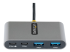 StarTech.com 4-Port USB-C Hub with 100W Power Delivery Pass-Through Charging, 2x USB-A + 2x USB-C, 5Gbps, USBC Hub w/ 1ft (30cm) Long Cable, Portable Laptop USB Type-C to USB-A/C Hub - Front