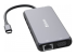 Verbatim - Hub - 2 x HDMI + 1 x VGA + 7 x USB + 1 x 1 Gigabit Ethernet - Left-angle