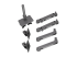 Ergotron LX Pro - Mounting kit (dual stacking arm) - Multi-angle
