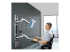 StarTech.com Wall Mount Workstation, VESA Mount For 32" Monitors (22lb/10kg), Fully Articulating Arms For Single Monitor Mount & Keyboard Tray, Includes Desktop Computer/PC Bracket - Left-angle