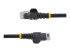 StarTech.com 2m LSZH CAT6 Ethernet Cable, 10 Gigabit Snagless RJ45 100W PoE Network Patch Cord with Strain Relief, CAT 6 10GbE UTP, Black, Individually Tested/ETL, Low Smoke Zero Halogen - Multi-angle