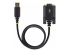 StarTech.com 3ft (1m) USB to Serial Adapter Cable, Interchangeable DB9 Screws/Nuts, COM Retention, USB-A to DB9 RS232, FTDI IC, Level-4 ESD Protection, Windows/macOS/ChromeOS/Linux - Front