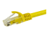 StarTech.com 7m CAT6 Ethernet Cable, 10 Gigabit Snagless RJ45 650MHz 100W PoE Patch Cord, CAT 6 10GbE UTP Network Cable w/Strain Relief, Yellow, Fluke Tested/Wiring is UL Certified/TIA - Close up