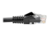 Eaton Tripp Lite Series Cat6 Gigabit Snagless Molded (UTP) Ethernet Cable (RJ45 M/M), PoE, Black, 7 ft. (2.13 m) - Close up