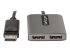 StarTech.com 2-Port DisplayPort MST Hub, Dual 4K 60Hz, DP to 2x DisplayPort Monitor Adapter, DP 1.4 Multi-Monitor Video Adapter w/ 1ft Built-in Cable, USB Powered, Windows Only - Front