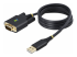 StarTech.com 3ft (1m) USB to Serial Adapter Cable, Interchangeable DB9 Screws/Nuts, COM Retention, USB-A to DB9 RS232, FTDI IC, Level-4 ESD Protection, Windows/macOS/ChromeOS/Linux - Right-angle