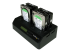 StarTech.com 4 Bay USB 3.0/ eSATA Hard Drive Duplicator Dock for 2.5" & 3.5" SATA/ IDE SSD HDD - Right-angle