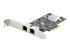 StarTech.com 2-Port 2.5Gbps NBASE-T PCIe Network Card, Intel I225-V, Dual-Port Computer Network Card, Multi-Gigabit NIC, PCI Express Server LAN Card, Desktop Ethernet Interface - Left-angle