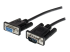 StarTech.com 0.5m Black Straight Through DB9 RS232 Serial Cable - Right-angle