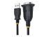 StarTech.com 3ft (1m) USB to Serial Cable, DB9 Male RS232 to USB Converter, USB to Serial Adapter for PLC/Printer/Scanner/Network Switches, USB to COM Port Adapter - Right-angle