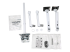 Ergotron LX - Mounting kit (dual stacking arm, tall pole) - Front