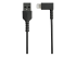 StarTech.com 6ft (2m) Durable USB A to Lightning Cable, Black 90° Right Angled Heavy Duty Rugged Aramid Fiber USB Type A to Lightning Charging/Sync Cord, Apple MFi Certified, iPhone 12 Pro - Close up