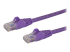 StarTech.com 7m CAT6 Ethernet Cable, 10 Gigabit Snagless RJ45 650MHz 100W PoE Patch Cord, CAT 6 10GbE UTP Network Cable w/Strain Relief, Purple, Fluke Tested/Wiring is UL Certified/TIA - Right-angle