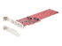 StarTech.com Dual M.2 PCIe SSD Adapter Card, x8 / x16 Dual NVMe or AHCI M.2 SSD to PCI Express 4.0, Up to 7.8GBps/Drive, For 2242/2260/2280/22110mm PCIe M-Key M2 SSDs, Bifurcation Required - Left-angle