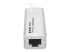 Eaton Tripp Lite Series USB 3.0 SuperSpeed to Gigabit Ethernet NIC Network Adapter RJ45 10/100/1000 Aluminum White - Front