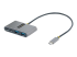 StarTech.com 4-Port USB-C Hub with 100W Power Delivery Pass-Through Charging, 2x USB-A + 2x USB-C, 5Gbps, USBC Hub w/ 1ft (30cm) Long Cable, Portable Laptop USB Type-C to USB-A/C Hub - Right-angle