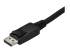 StarTech.com 3ft/1m USB C to DisplayPort 1.2 Cable 4K 60Hz, USB-C to DisplayPort Adapter Cable HBR2, USB Type-C DP Alt Mode to DP Monitor Video Cable, Compatible with Thunderbolt 3, Black - Close up