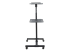 StarTech.com Mobile Projector and Laptop Stand/Cart, Heavy Duty Portable Projector Stand (2 Vented Shelves, hold 22lb/10kg each), Height Adjustable Rolling AV Presentation Cart with Wheels - Right side