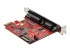 StarTech.com PCIe Card with Serial and Parallel Port, PCI Express Combo Adapter Card with 1x DB25 Parallel Port & 1x RS232 DB9 Serial Port, Expansion/Controller Card, PCIe Printer Card - Back